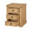 Mercers Furniture Corona 3 Drawer Bedside Cabinet LARGE Solid Pine bedroom Furniture 3
