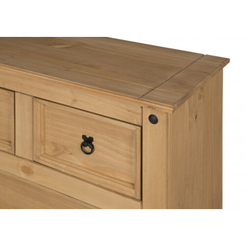 Mercers Furniture Corona 2 + 2 Drawer Chest Large Solid Pine Bedroom Furniture 2