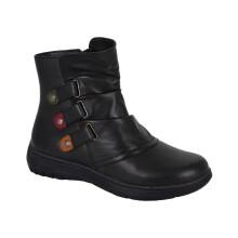 (UK Size 4) Mod Comfy L557 Ladies Leather Wide Fit Ankle Boots
