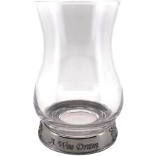 Stunning Pewter "A Wee Dram" Scottish Whisky Tasting Glass