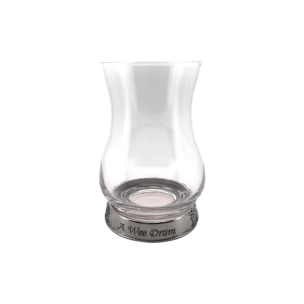 Stunning Pewter "A Wee Dram" Scottish Whisky Tasting Glass