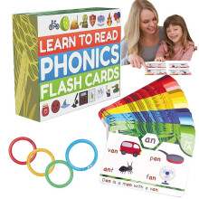 Phonics Learning Cards Talking Phonics Flash Cards Children Funny Game Home And School Educational Activity Learn To Read For