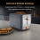 Tower Tower Cavaletto Grey Pyramid Kettle Toaster Microwave & Canisters Set 7