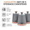 Tower Tower Cavaletto Grey Pyramid Kettle Toaster Microwave & Canisters Set 14