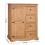 Mercers Furniture Corona Tallboy Wardrobe With Drawers Solid Pine Bedroom Furniture 3