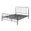 SlumberWorx (King) Hitchin Black Metal Industrial Bed Frame 7