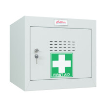 Phoenix MC Series MC0344GGK Size 1 Cube Locker w/ Key Lock, Light Grey