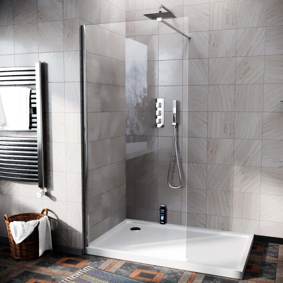 900 Side Panel Shower Enclosure 5mm Safety Glass | Heddle