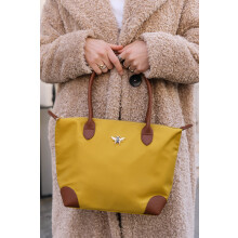 (Ochre (AW5888)) Ladies MEDIUM Tote Bag Vegan Leather - Shoreditch