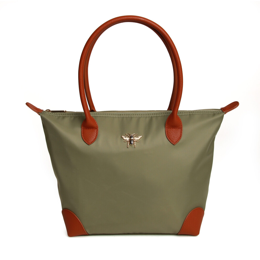 (Sage (AW57843)) Ladies MEDIUM Tote Bag Vegan Leather - Shoreditch