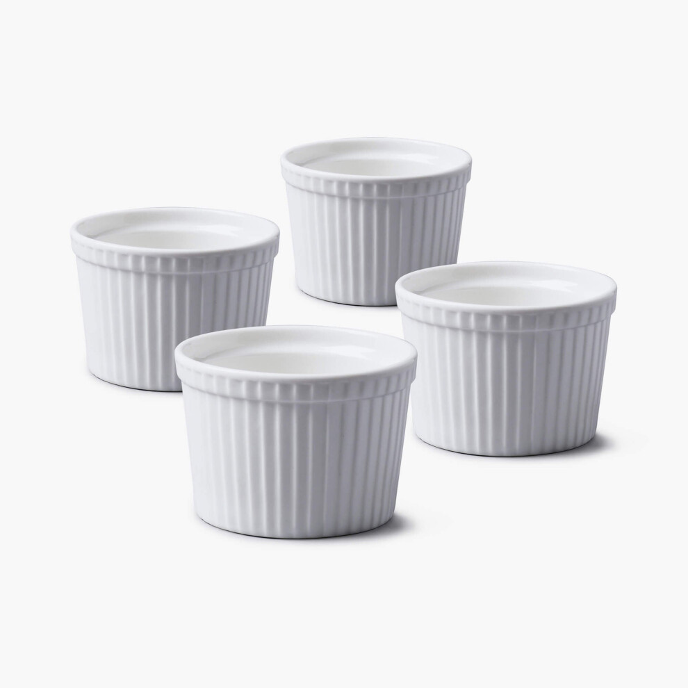 Wm-Bartleet-&-Sons Wm Bartleet & Sons Porcelain Deep Ramekin (8Cm), Set Of 4
