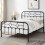 SlumberWorx (Double, Black) Ware Victorian Industrial Design Metal Bed Frame 1