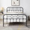 SlumberWorx (King, Black) Ware Victorian Industrial Design Metal Bed Frame 3