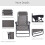 Outsunny Outsunny Zero Gravity Chair, Reclining Lounger w/ Pillow Grey 4