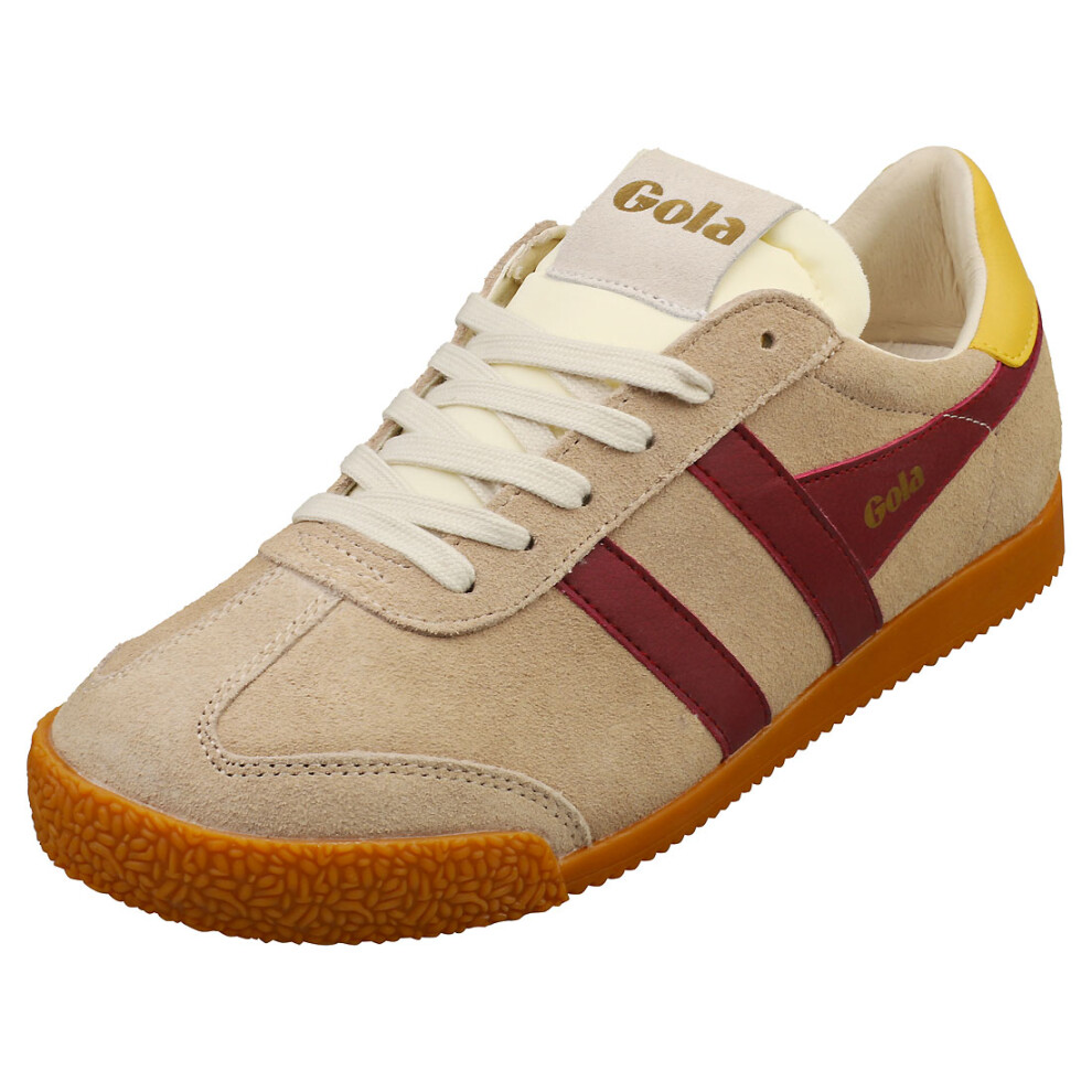 (6) Gola Elan Womens Fashion Trainers in Bone Cerise