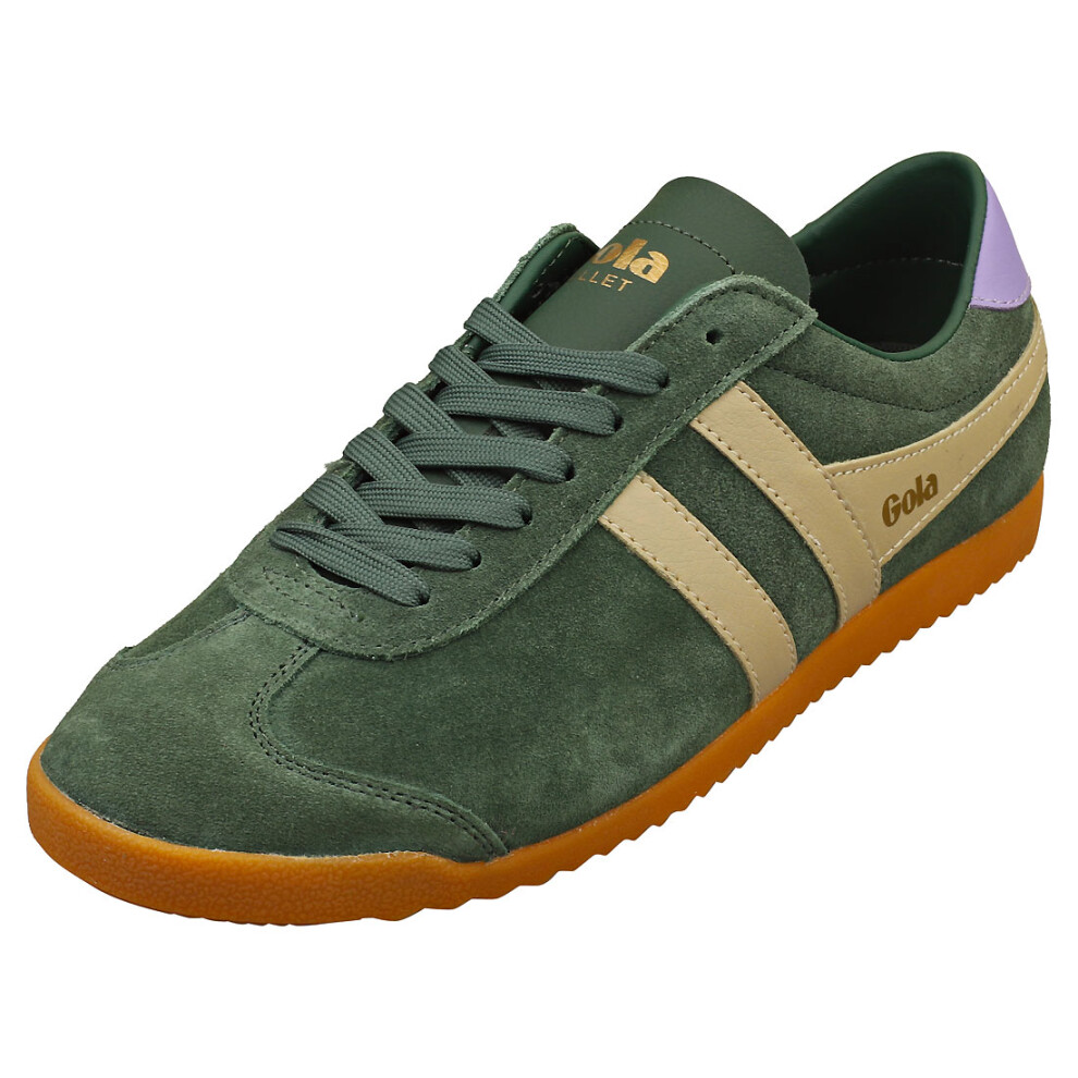 (3) Gola Bullet Gla Womens Fashion Trainers in Green Bone