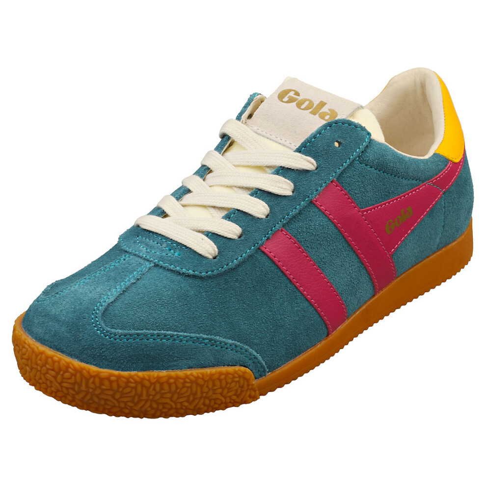 (8) Gola Elan Womens Fashion Trainers in Peacock Fuchsia