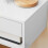 Homcom HOMCOM Floating Bedside Table Set of 2 with Drawer White 8
