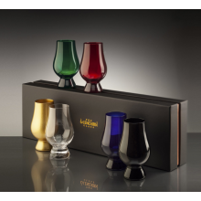 Official Glencairn Set Of 6 Colured Blind Tasting Whisky Whiskey Nosing Glasses
