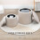 Homcom HOMCOM Modern Fabric Storage Ottoman with Removable Lid, Set of 2, Cream White 4
