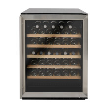 Willow 142L Under-Counter Wine Cooler - 52 Bottle Capacity, Stainless Steel, Single Zone, Digital Touch Display, Audible Alarm, Quiet 39dBA