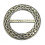 Medium Celtic Knot Scarf Sash Plaid Ring in Pewter 1