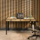 Shagreen Desk Dressing Table Yellow 140cm 4