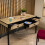 Shagreen Desk Dressing Table Yellow 140cm 5