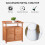 Outsunny Outsunny 2 In 1 Potting Bench Table w/ Storage Cabinet and Galvanized Table Top 4