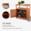 Outsunny Outsunny 2 In 1 Potting Bench Table w/ Storage Cabinet and Galvanized Table Top 3
