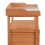 Outsunny Outsunny 2 In 1 Potting Bench Table w/ Storage Cabinet and Galvanized Table Top 6