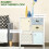 Homcom HOMCOM 5 Drawer Table Multi-purpose Storage Chest Sideboard Retro Style Entryway 13
