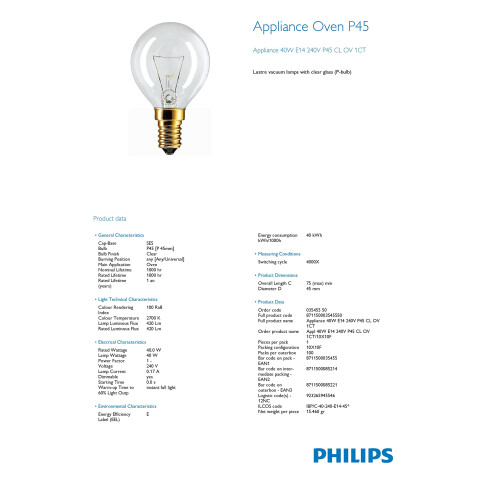 Philips OVEN-40-SES-PH-035455 1