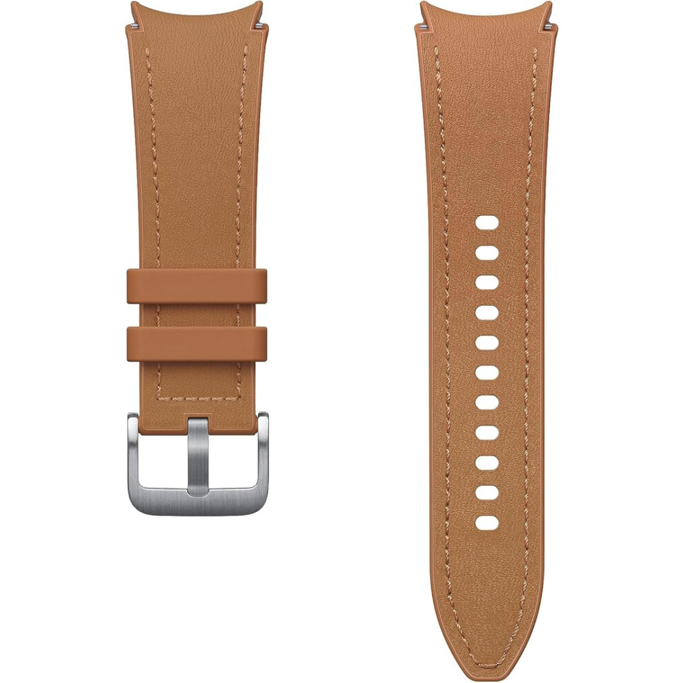 Photos - Watch Strap Samsung Galaxy Watch 4/5/6 One Click Hybrid Eco Leather Band S/M Camel Not,Specified 