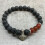(Axe Head Cornelian) Lava Stone Bracelets - Assorted - UNISEX 1