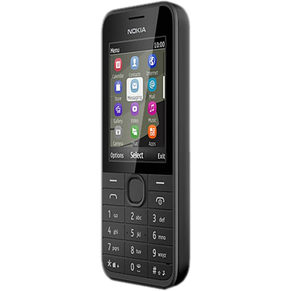 Nokia 208.1 RM-948 Classic Single Micro SIM Mobile Phone Black