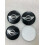 Mini 4x Stickers Caps 56mm For Mini Cooper Wheel Cap Centre Emblem Word Black/Silver 1