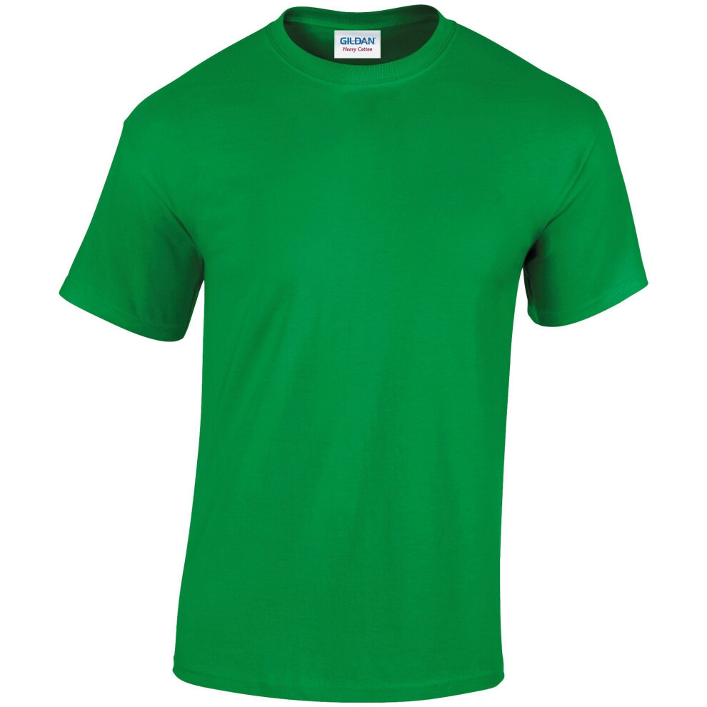 (3XL, Irish Green) Gildan Adults Unisex Heavy Cotton T Shirt