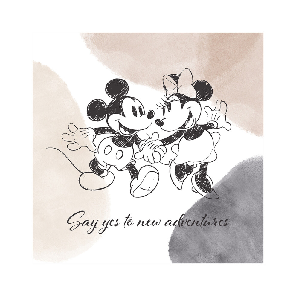 Disney Say Yes To New Adventures Mickey & Minnie Mouse Print