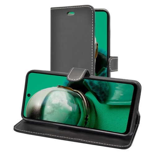 (Black) Case HMD Pulse Plus Wallet Flip PU Leather Cover 2
