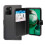 (Black) Case HMD Pulse Plus Wallet Flip PU Leather Cover 5