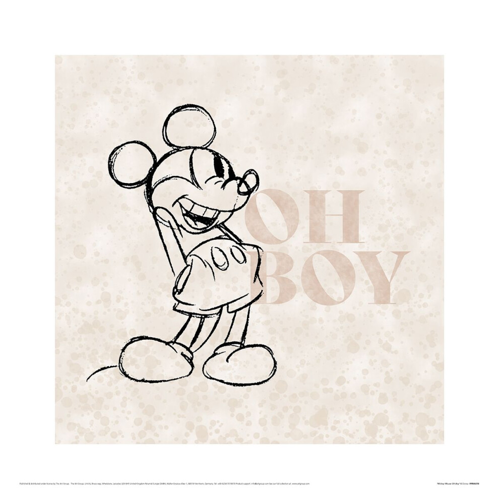 Mickey Mouse Oh Boy Print