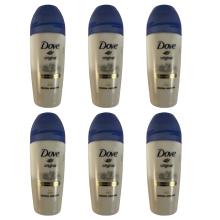 6 x 50ml Dove Original Roll On 48h Anti-Perspirant Alcohol Free