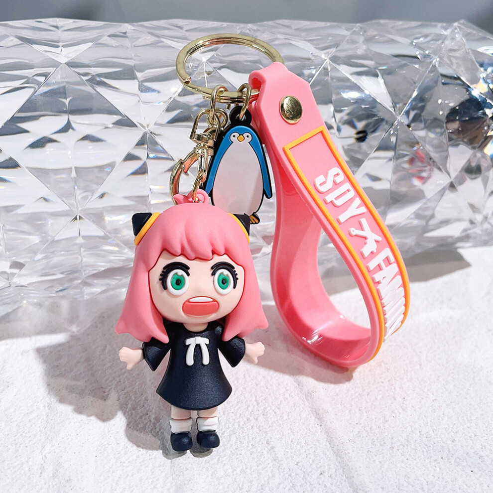 (Anya Happy) Adorable Anya Keychain Cute Spy Family Soft Pvc Perfect For Holiday Gifts