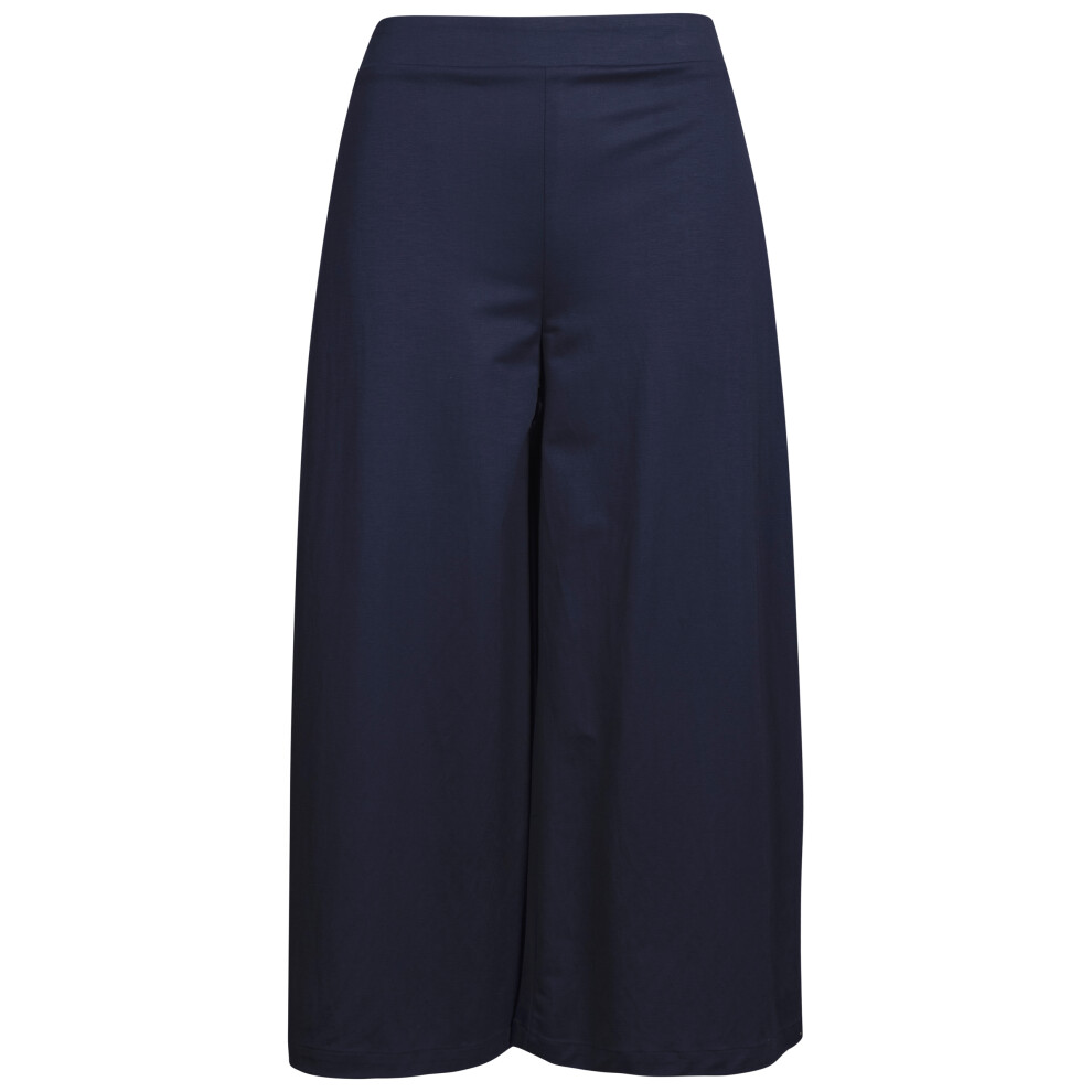 (14, Navy) Trespass Womens Casual Crop Wide Leg Trouser Tammy