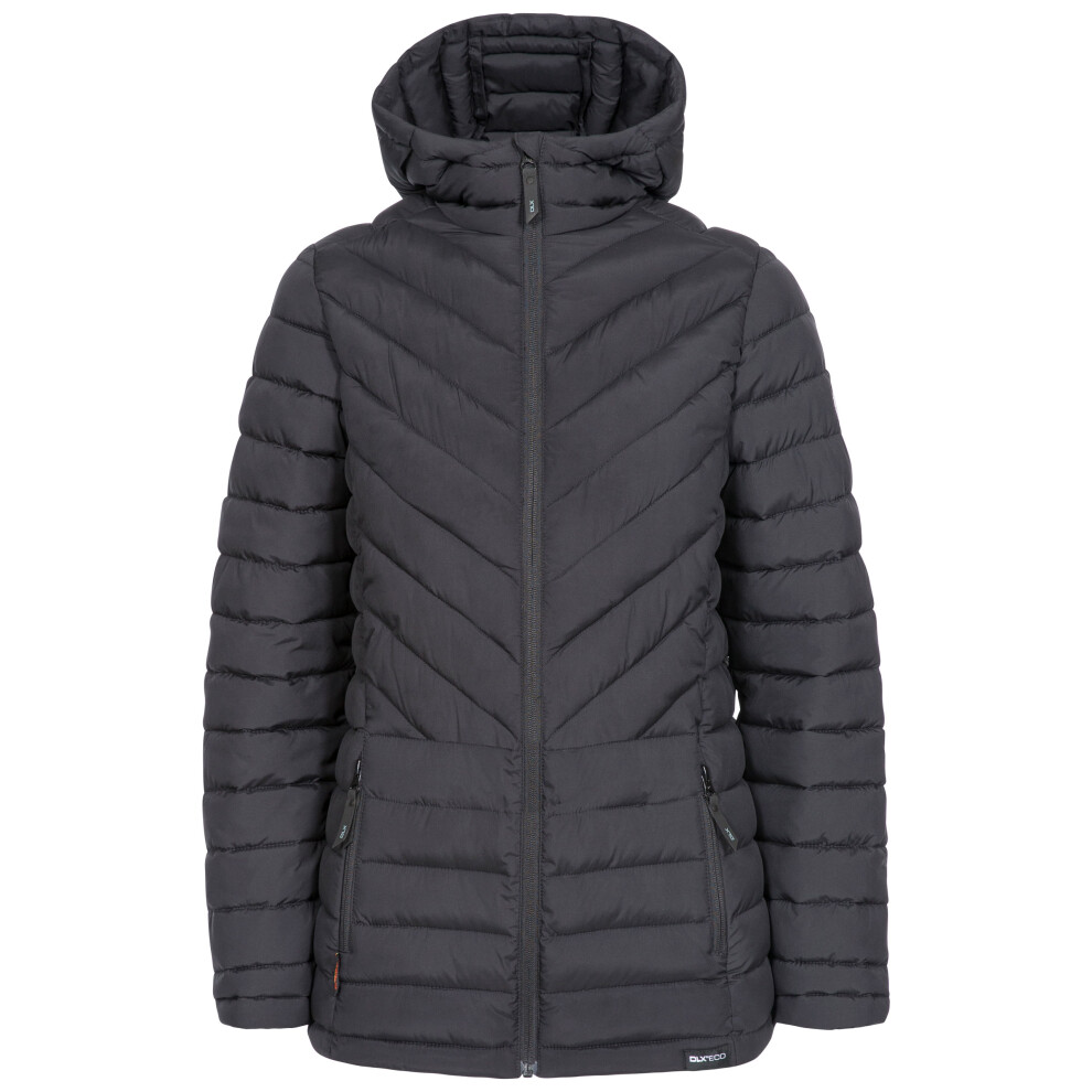 (14, Black) DLX Womens Padded Jacket Eco Friendly Althea