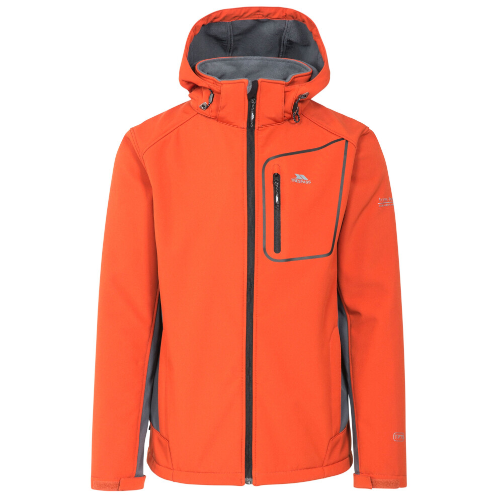 (XXS, Burnt Orange) Trespass Mens Softshell Jacket Strathy II