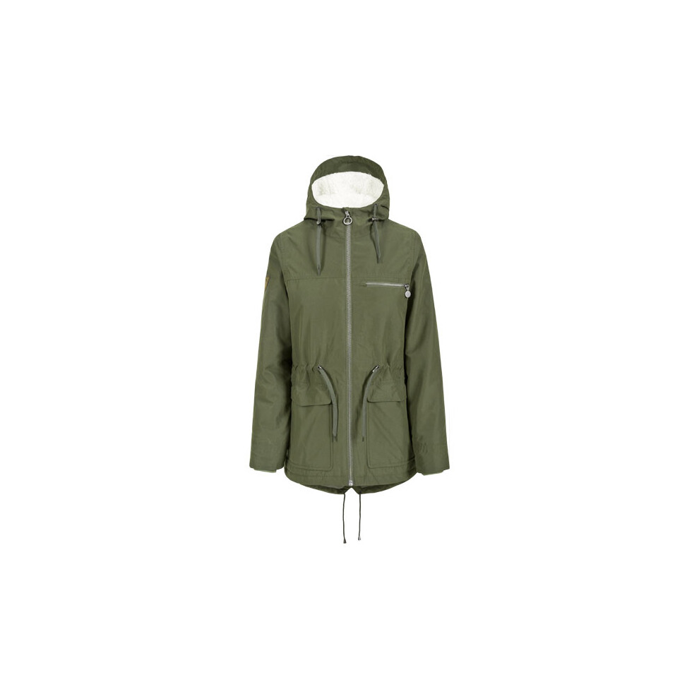 (6, Moss) Trespass Womens Waterproof Parka Jacket Forever