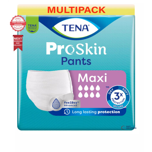 Tena TENA Pants Maxi - Small - 4 Packs of 10 - Multi Pack