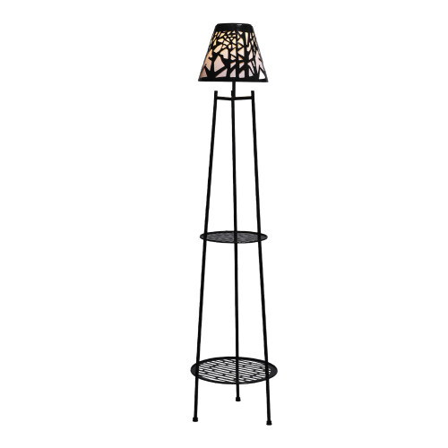 Living And Home 2 Pack Double Tier Solar-Powered Plant Stand 1